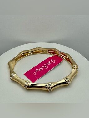 Lilly Pulitzer Gold Bamboo Bangle NWT